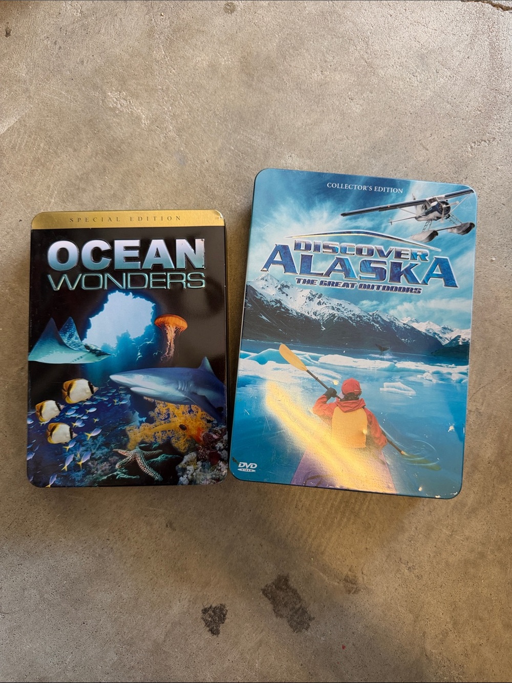 Ocean Wonders & Discover Alaska DVD Steelbook Set - Blue